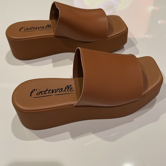 L’Intervalle Fox Tan mules sandals, Leather Upper, Padded Insole, Made in Italy - Picture 8 of 8